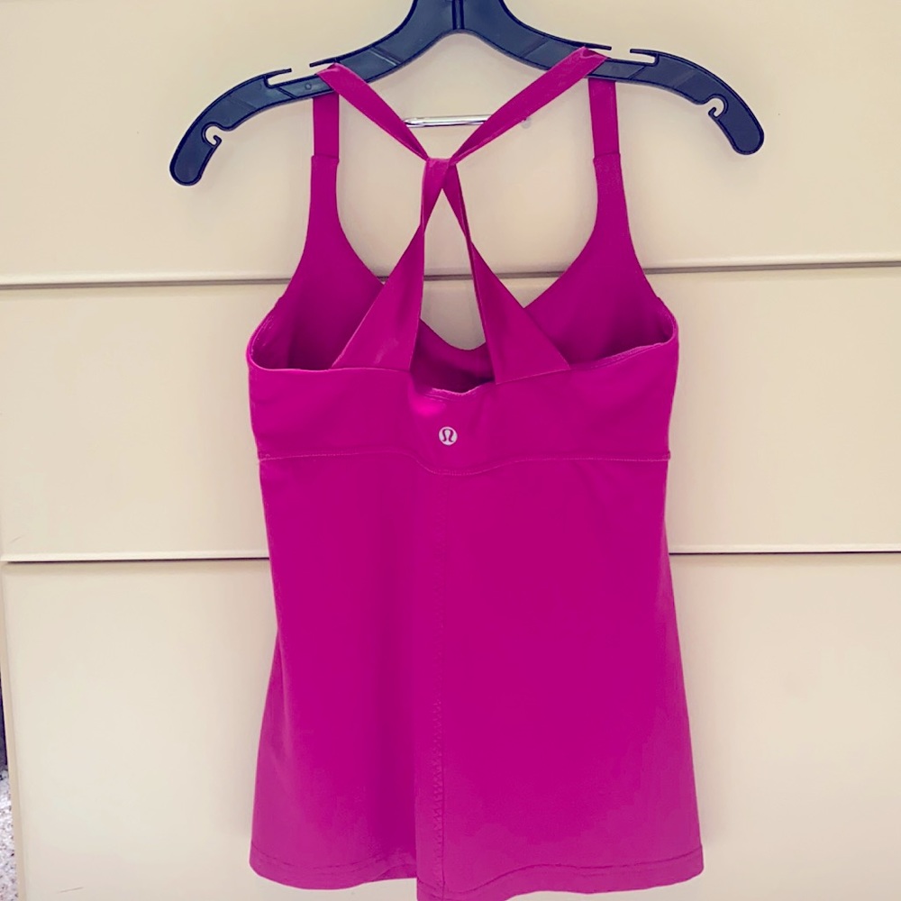 Lululemon top with silky straps.